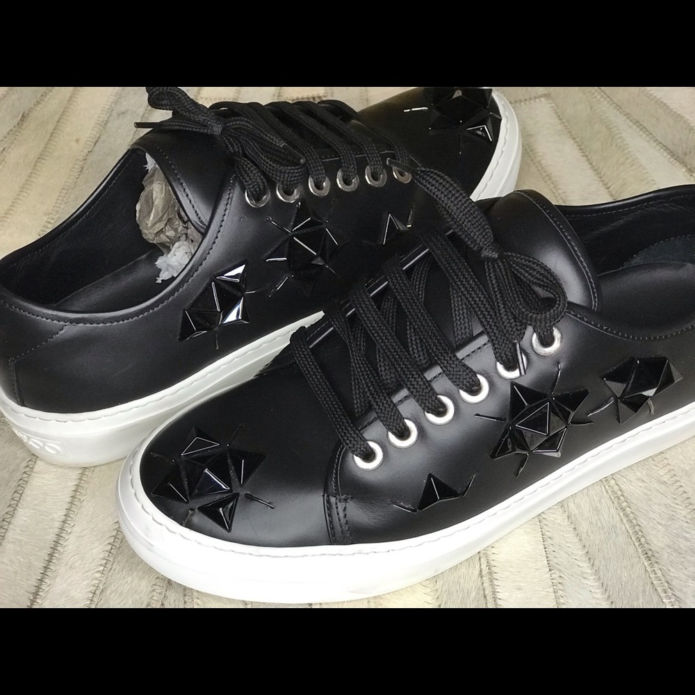 Jimmi choo, leather sneakers